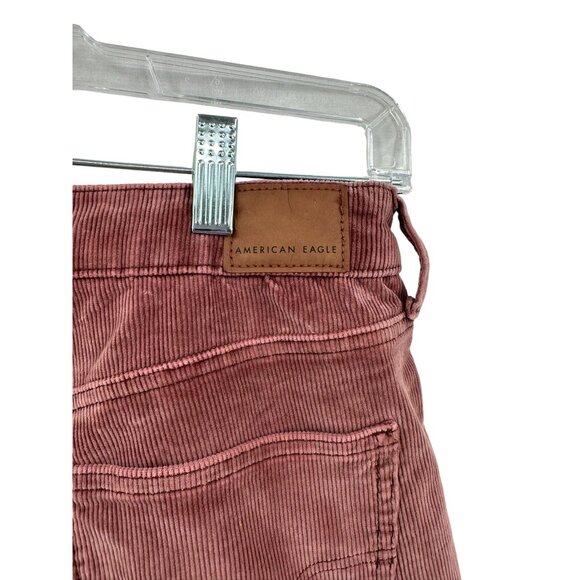 American Eagle Corduroy Hi‎ Rise Jeggings Womens Size 8 Long Casual Fall - Picture 8 of 15